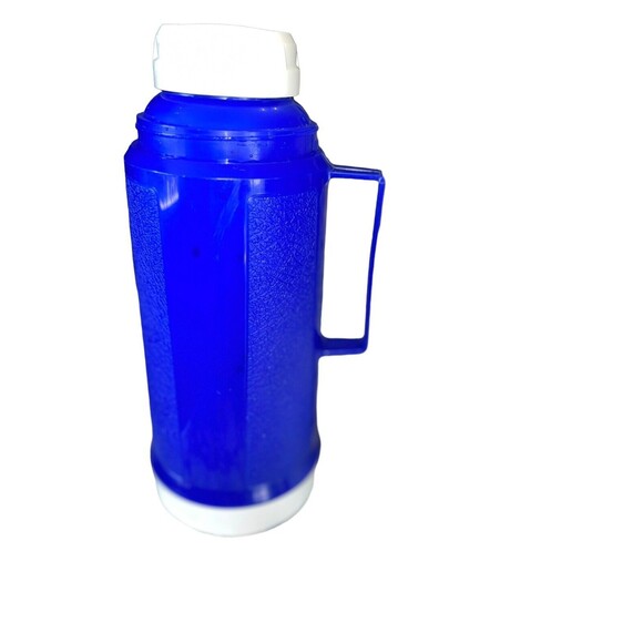 Thermos‎ Vintage Blue and White Pint Size Division King Seeley Food Cap - Picture 4 of 6